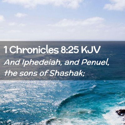 1 Chronicles 8:25 KJV Free Bible Images