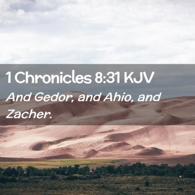 1 Chronicles 8:31 KJV Free Bible Images