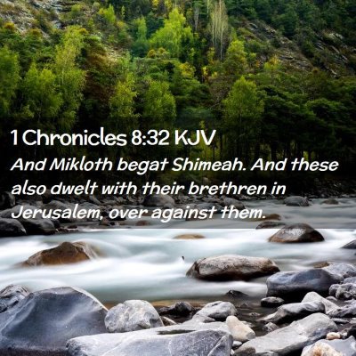 1 Chronicles 8:32 KJV Free Bible Images