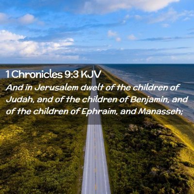 1 Chronicles 9:3 KJV Free Bible Images