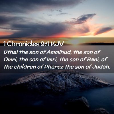 1 Chronicles 9:4 KJV Free Bible Images