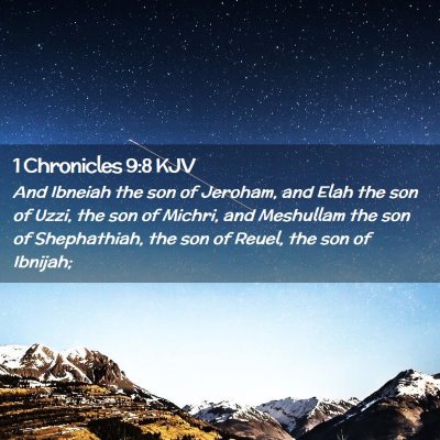 1 Chronicles 9:8 KJV Free Bible Images