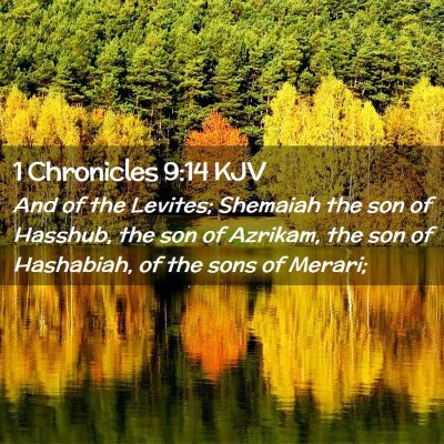 1 Chronicles 9:14 KJV Free Bible Images