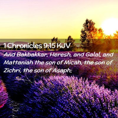 1 Chronicles 9:15 KJV Free Bible Images