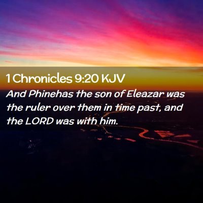 1 Chronicles 9:20 KJV Free Bible Images