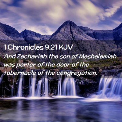 1 Chronicles 9:21 KJV Free Bible Images