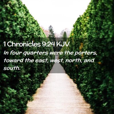 1 Chronicles 9:24 KJV Free Bible Images