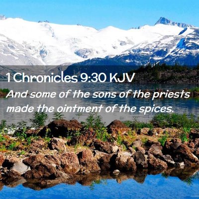 1 Chronicles 9:30 KJV Free Bible Images