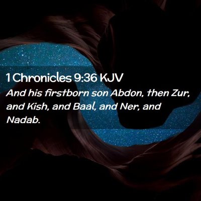 1 Chronicles 9:36 KJV Free Bible Images