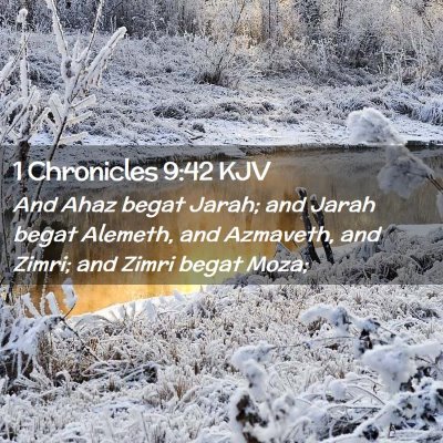 1 Chronicles 9:42 KJV Free Bible Images