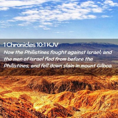 1 Chronicles 10:1 KJV Free Bible Images