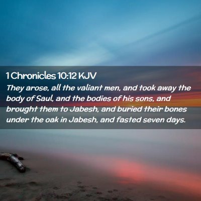 1 Chronicles 10:12 KJV Free Bible Images