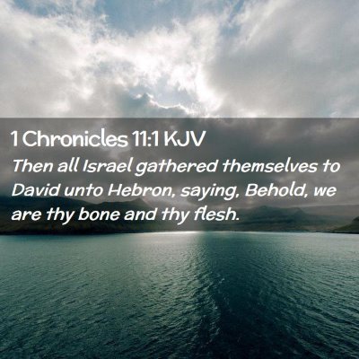 1 Chronicles 11:1 KJV Free Bible Images