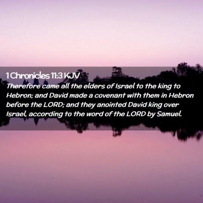 1 Chronicles 11:3 KJV Free Bible Images