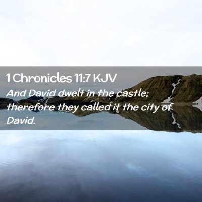 1 Chronicles 11:7 KJV Free Bible Images