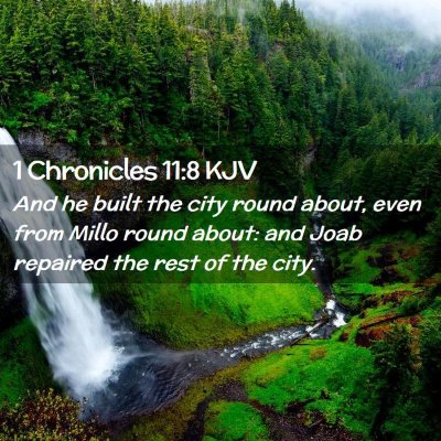 1 Chronicles 11:8 KJV Free Bible Images