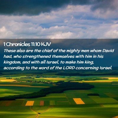 1 Chronicles 11:10 KJV Free Bible Images