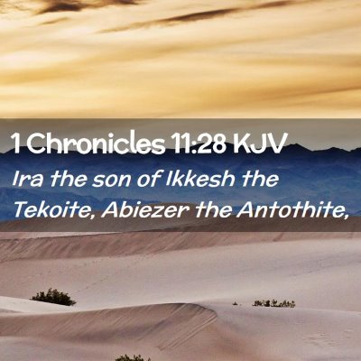 1 Chronicles 11:28 KJV Free Bible Images