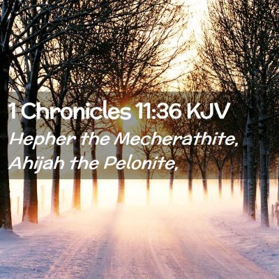 1 Chronicles 11:36 KJV Free Bible Images