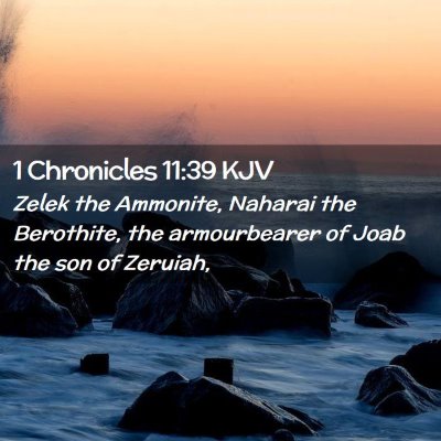 1 Chronicles 11:39 KJV Free Bible Images