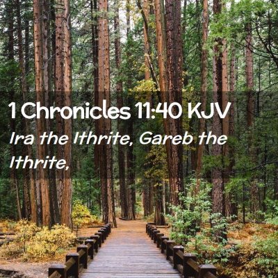 1 Chronicles 11:40 KJV Free Bible Images