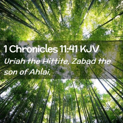 1 Chronicles 11:41 KJV Free Bible Images