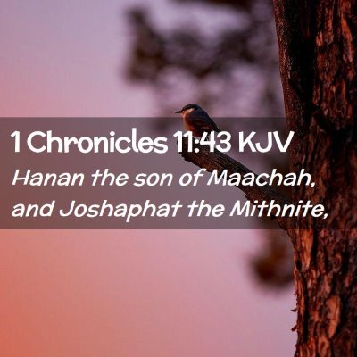 1 Chronicles 11:43 KJV Free Bible Images