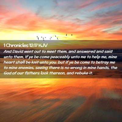 1 Chronicles 12:17 KJV Free Bible Images