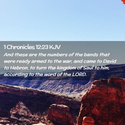 1 Chronicles 12:23 KJV Free Bible Images