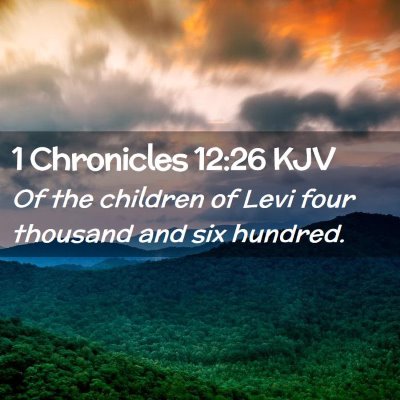 1 Chronicles 12:26 KJV Free Bible Images