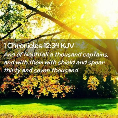 1 Chronicles 12:34 KJV Free Bible Images