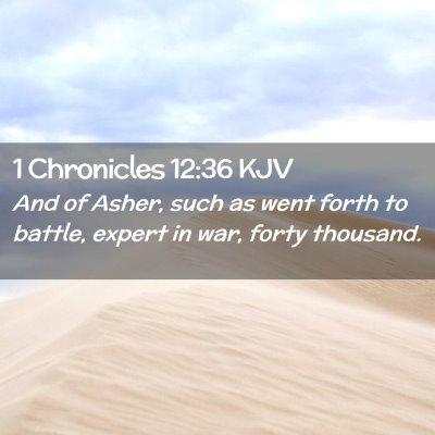 1 Chronicles 12:36 KJV Free Bible Images