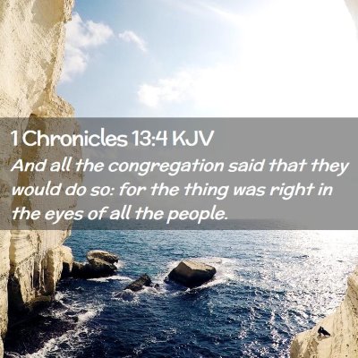 1 Chronicles 13:4 KJV Free Bible Images