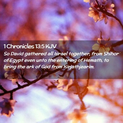 1 Chronicles 13:5 KJV Free Bible Images