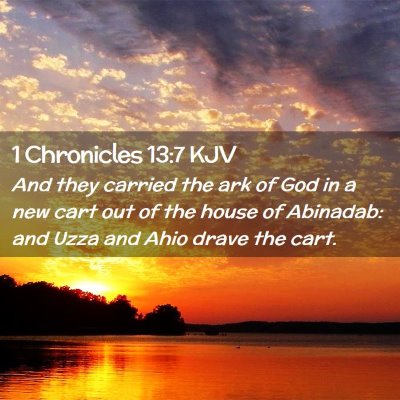 1 Chronicles 13:7 KJV Free Bible Images