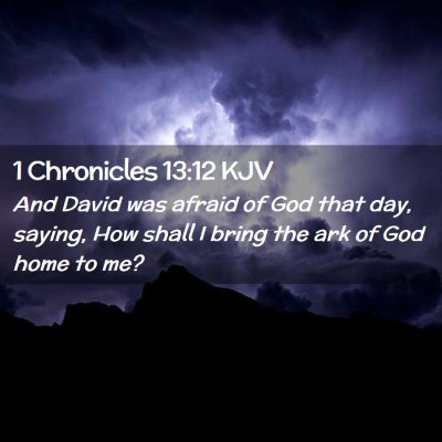 1 Chronicles 13:12 KJV Free Bible Images