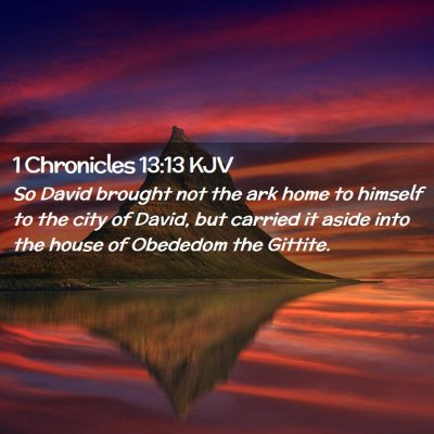 1 Chronicles 13:13 KJV Free Bible Images