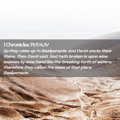 1 Chronicles 14:11 KJV Free Bible Images