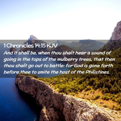 1 Chronicles 14:15 KJV Free Bible Images