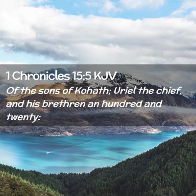 1 Chronicles 15:5 KJV Free Bible Images