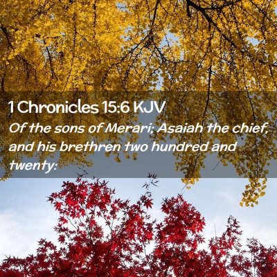 1 Chronicles 15:6 KJV Free Bible Images