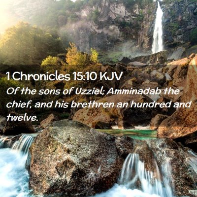 1 Chronicles 15:10 KJV Free Bible Images