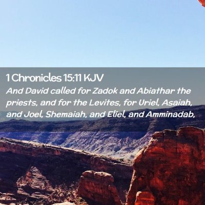 1 Chronicles 15:11 KJV Free Bible Images