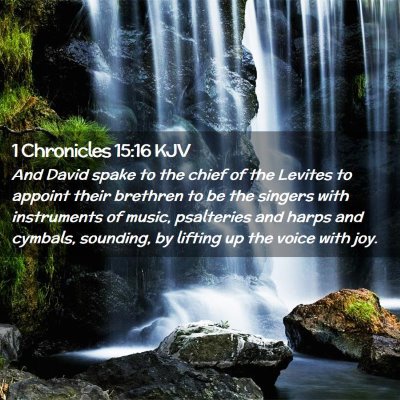 1 Chronicles 15:16 KJV Free Bible Images