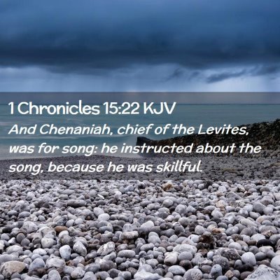 1 Chronicles 15:22 KJV Free Bible Images