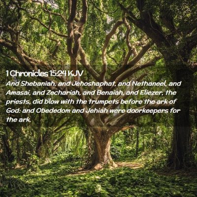 1 Chronicles 15:24 KJV Free Bible Images