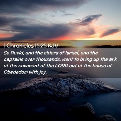 1 Chronicles 15:25 KJV Free Bible Images