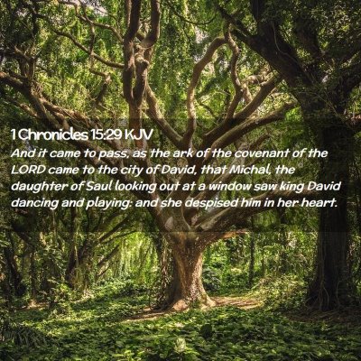 1 Chronicles 15:29 KJV Free Bible Images