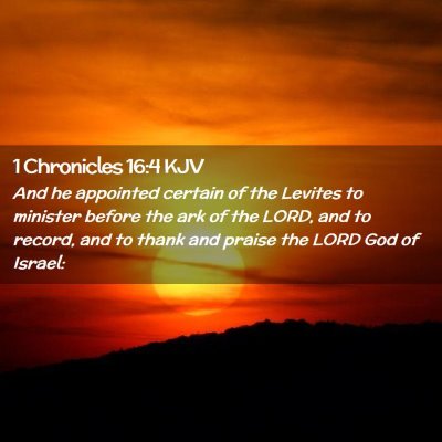 1 Chronicles 16:4 KJV Free Bible Images