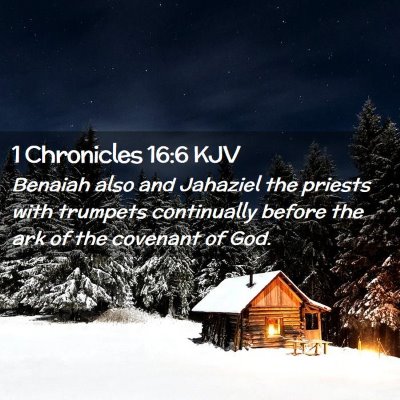 1 Chronicles 16:6 KJV Free Bible Images